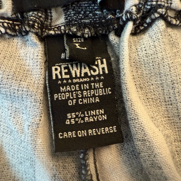 American Original Rewash black and white striped shorts. Excellent cond. Sz. L. - Picture 3 of 4